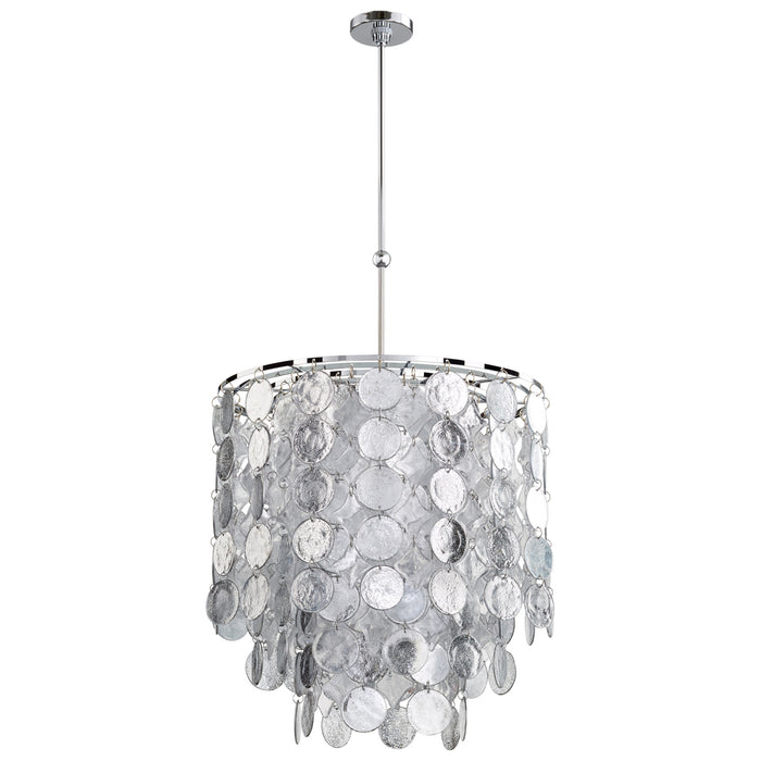 Quorum Home Cyan - 06923 - Nine Light Pendant - Chrome