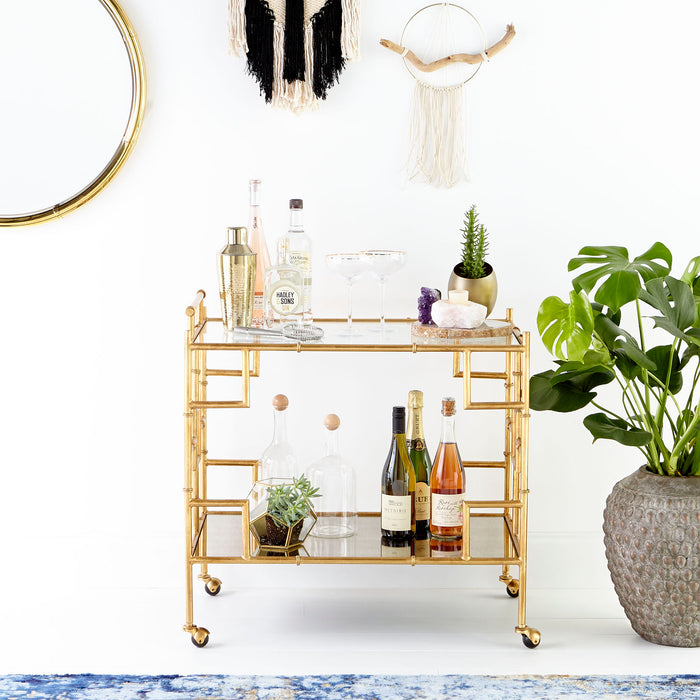 Quorum Home Cyan - 08588 - Mirror - Brass