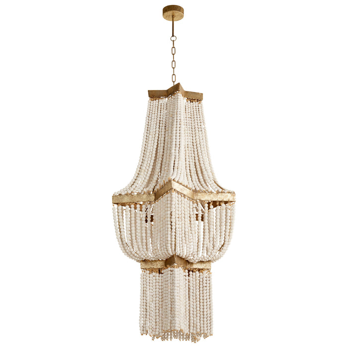 Quorum Home Cyan - 09261 - Three Light Pendant - Tinted Gold Leaf