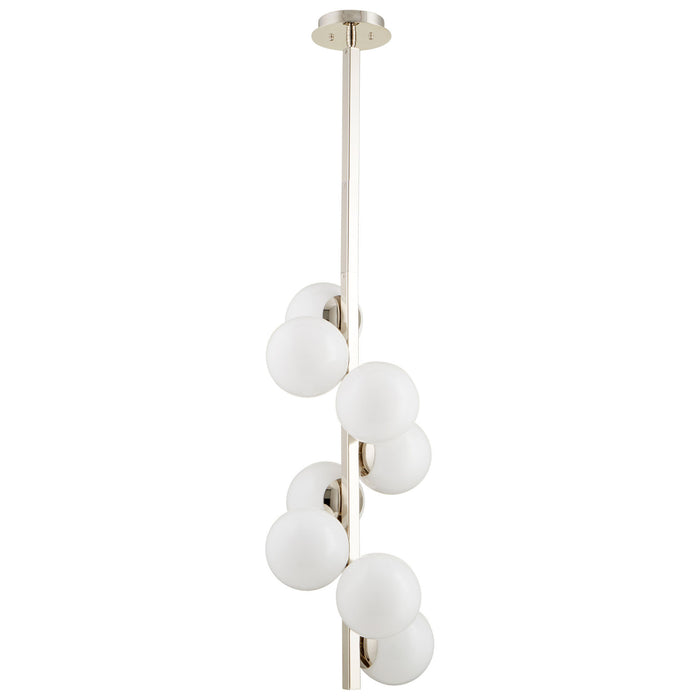 Quorum Home Cyan - 09676 - Eight Light Pendant - Polished Nickel