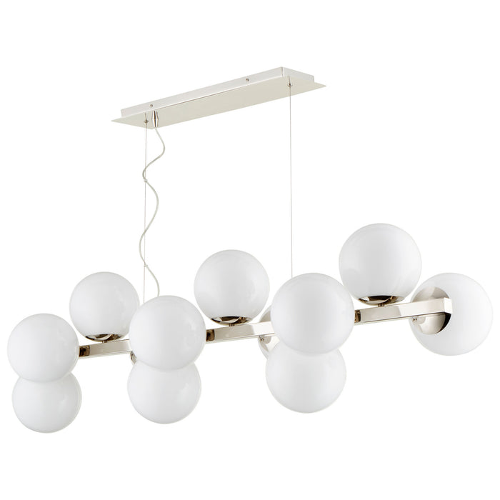 Quorum Home Cyan - 09678 - 12 Light Pendant - Polished Nickel
