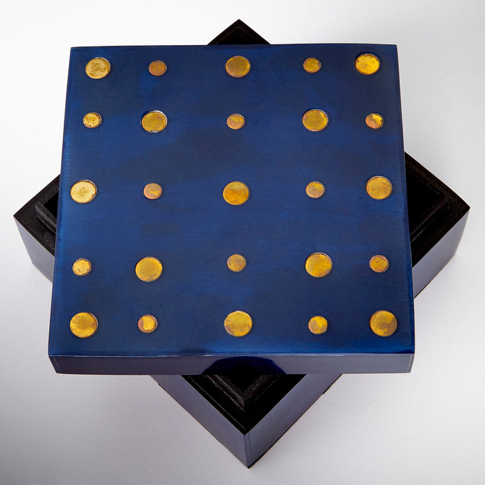 Quorum Home Cyan - 09788 - Container - Black And Brass