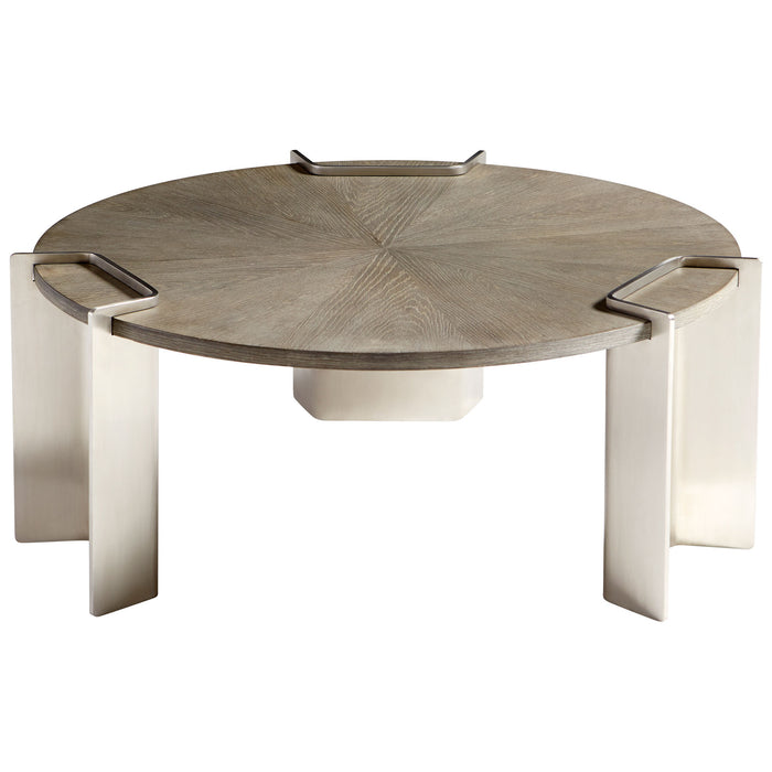 Quorum Home Cyan - 10226 - Coffee Table - Weathered Oak And Stainless Steel