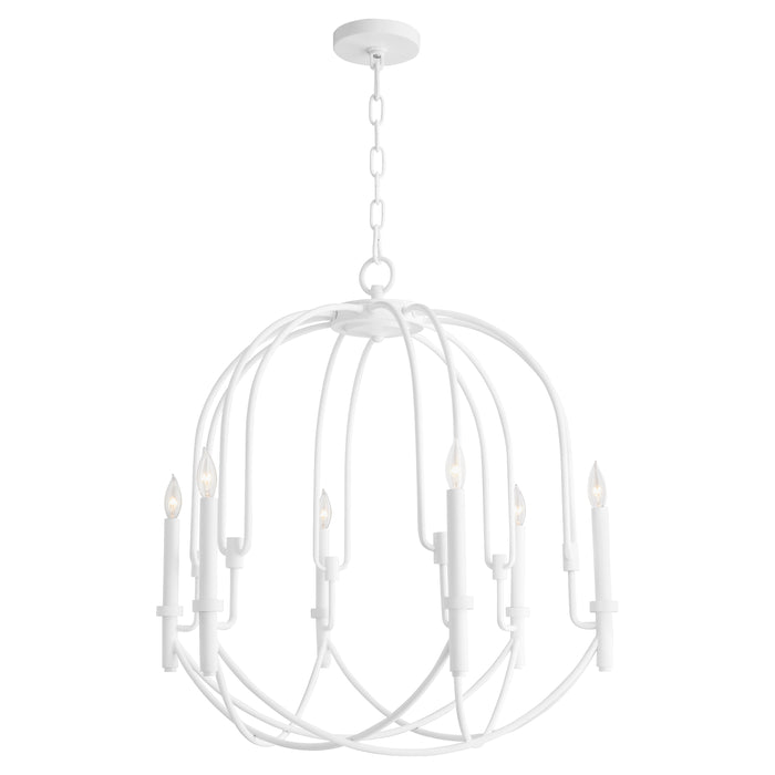 Quorum Home Cyan - 11386 - Six Light Pendant - Studio White