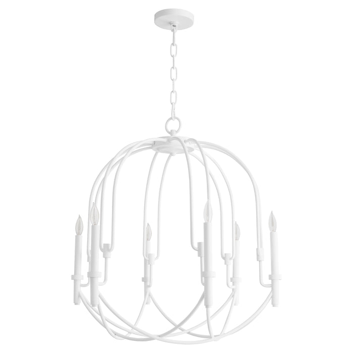 Quorum Home Cyan - 11386 - Six Light Pendant - Studio White