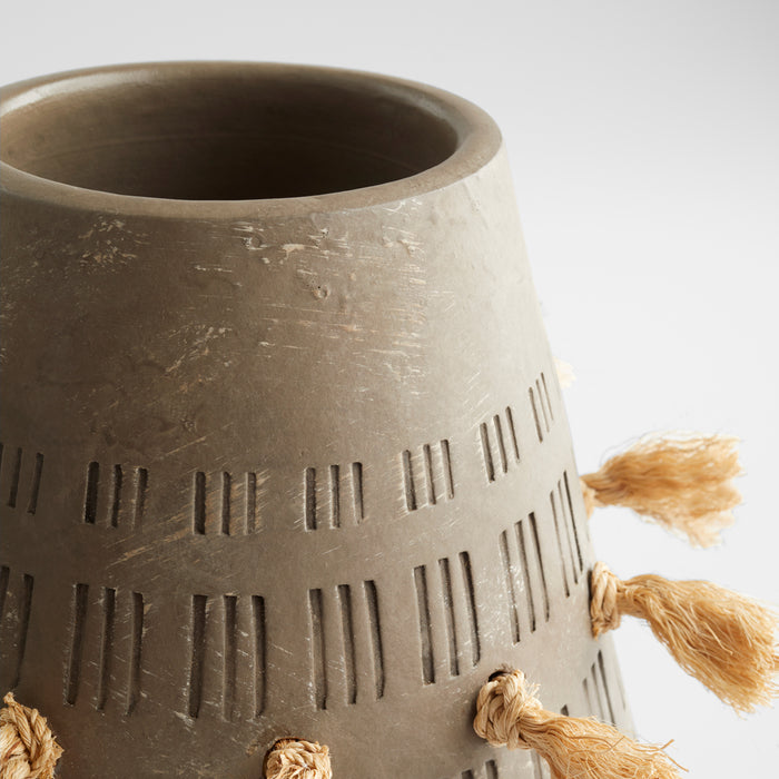 Quorum Home Cyan - 11588 - Vase - Textured Grey