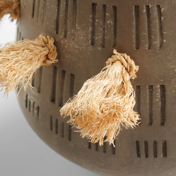 Quorum Home Cyan - 11588 - Vase - Textured Grey