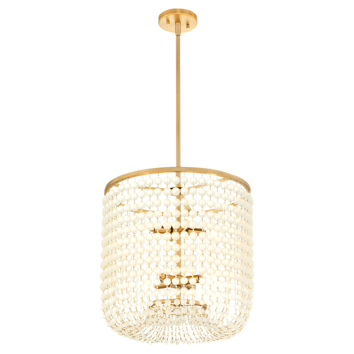 Ophelia Basket Pendant | Aged Brass