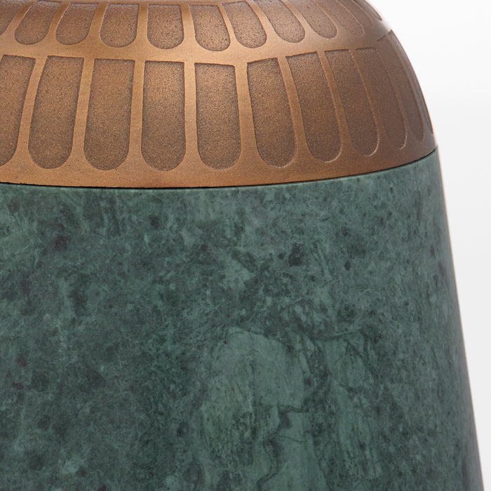 Sofia Box | Green Forest | Antique Brass - Large