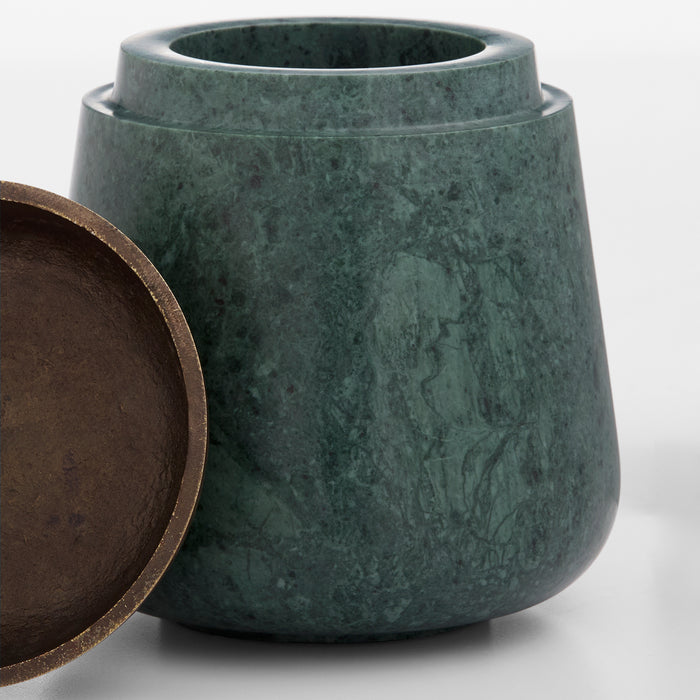 Sofia Box | Green Forest | Antique Brass - Large