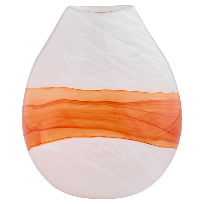 Pacaya Vase | White | Orange - Small