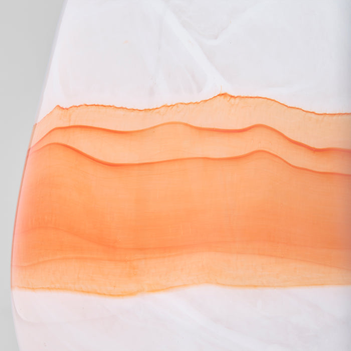Pacaya Vase | White | Orange - Stout