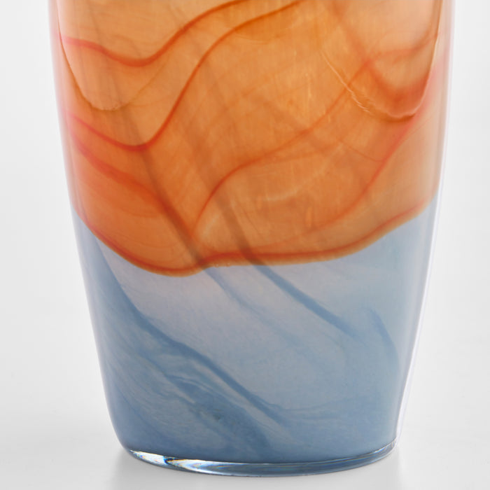 Pacaya Vase | Grey | Orange - Tall