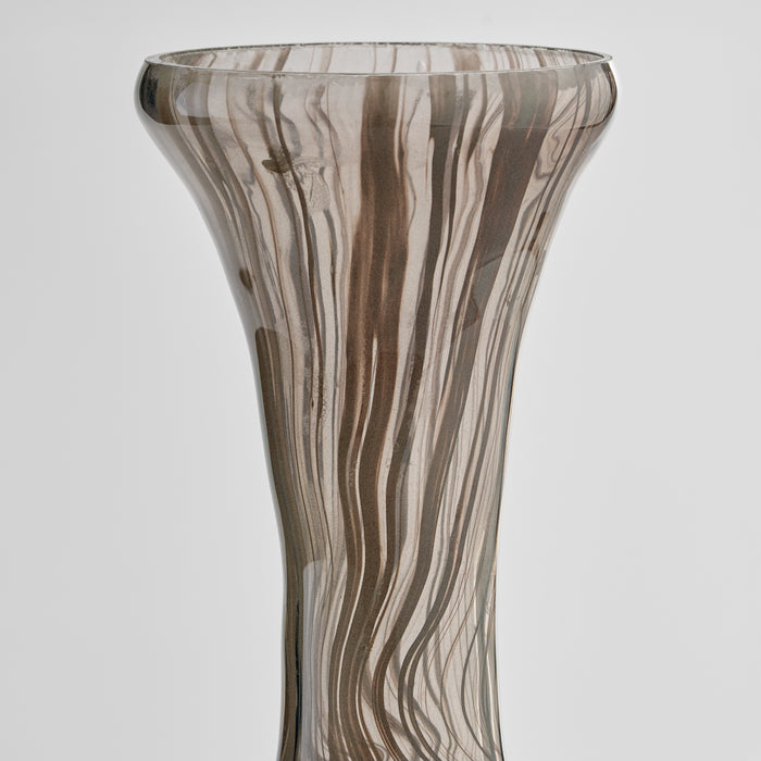 Billow Bottle Vase | Grey Swirl - Large