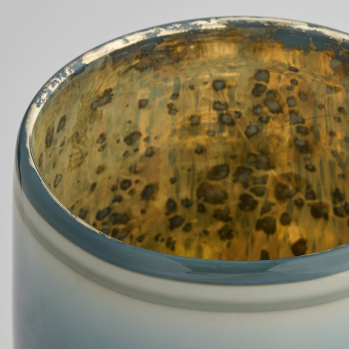 Tiedye Vase | Milky Matte Blue - Tall