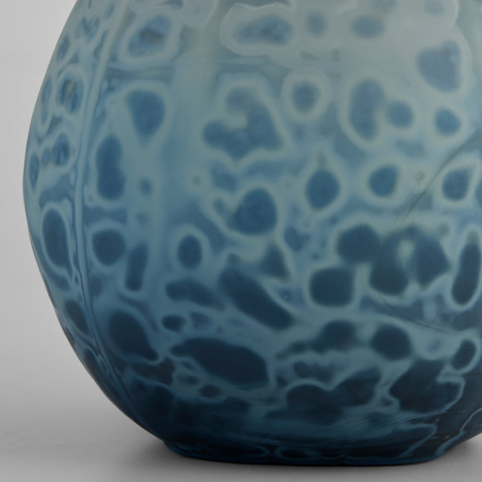 Tiedye Vase | Milky Matte Blue - Large
