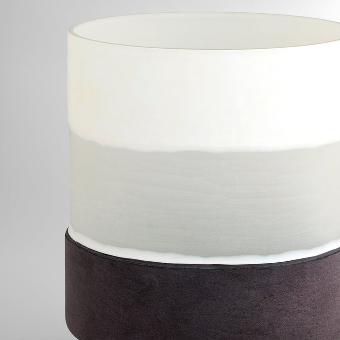 Mesa Vase | Cream | Black - Large