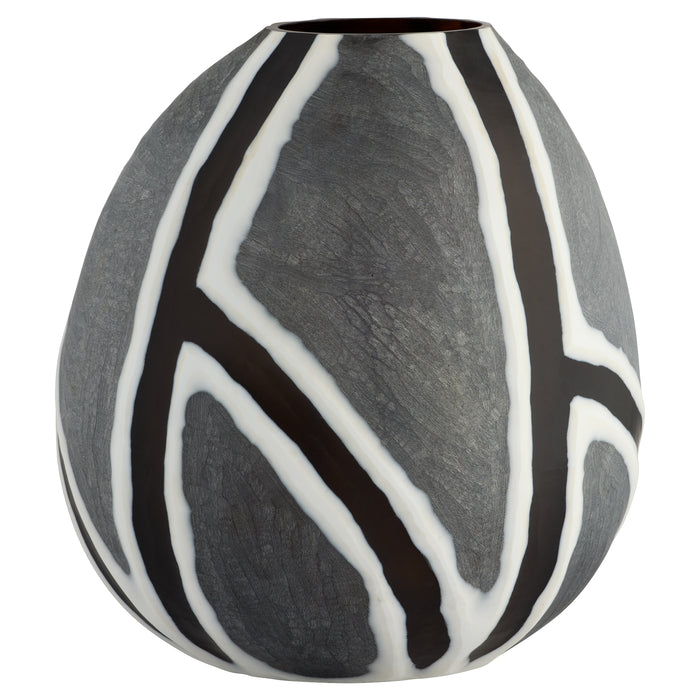 Calle Vase | Black | White | Grey - Large