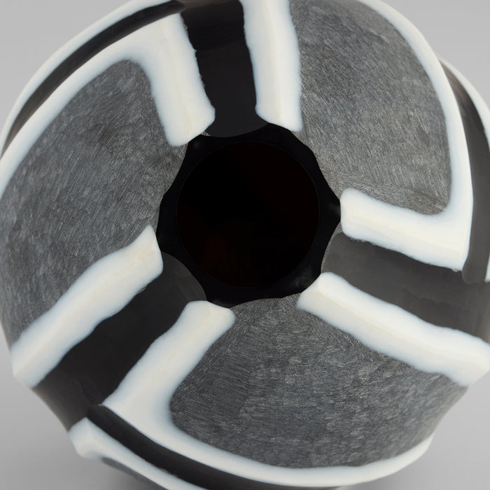 Calle Vase | Black | White | Grey - Small