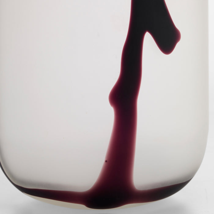 Crawford  Vase | White | Black - Large