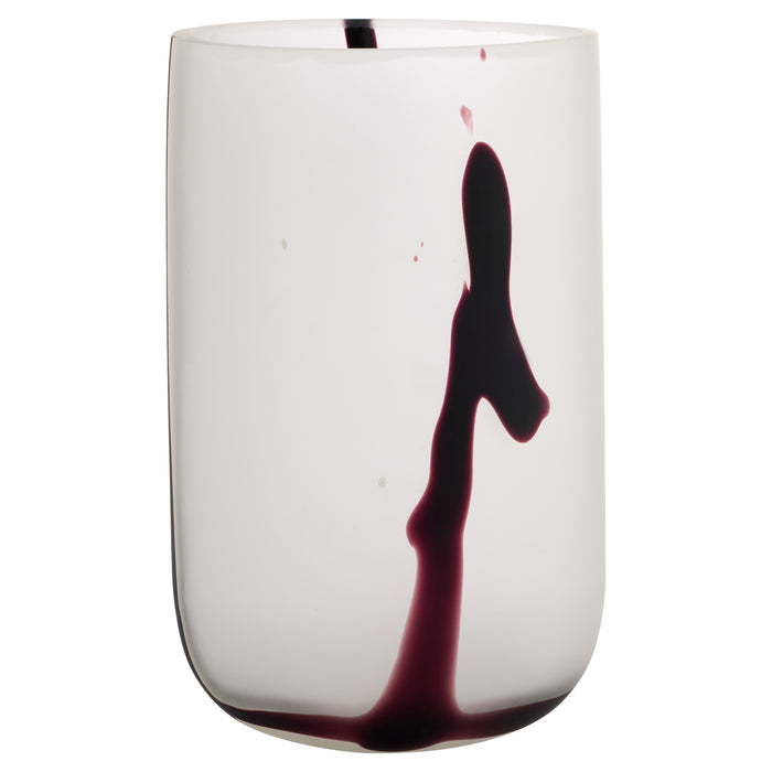 Crawford  Vase | White | Black - Large