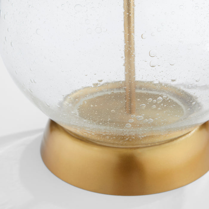 Bulles Table Lamp | Clear | Brass | White