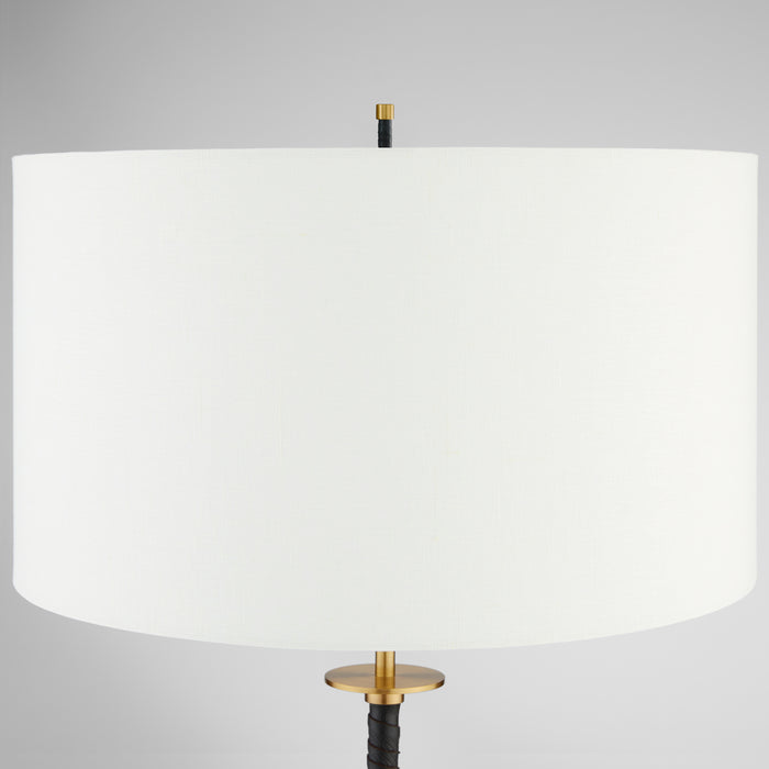 Santiago Table  Lamp | Black | Brass | White