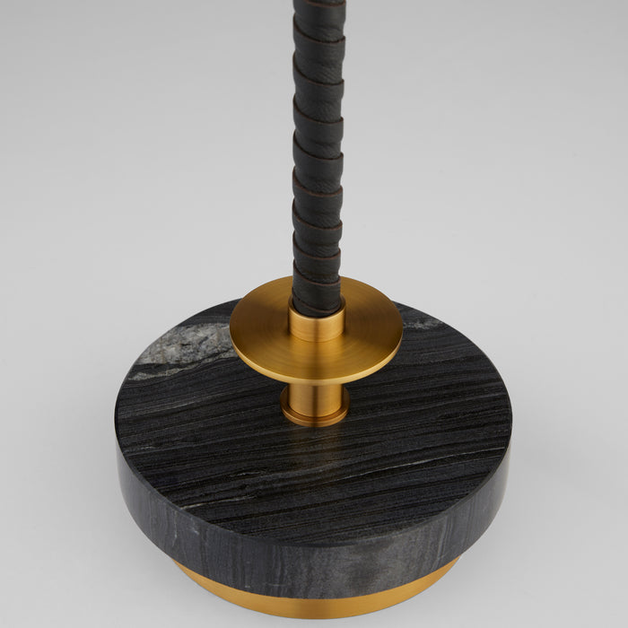 Santiago Table  Lamp | Black | Brass | White