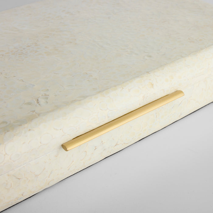 Celestial Box | Eggshell | Brass - Large