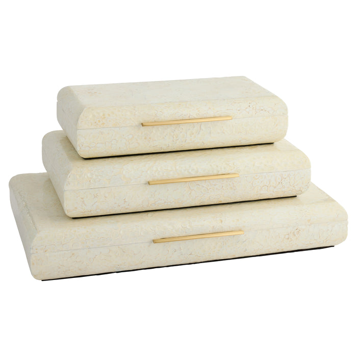 Celestial Box | Eggshell | Brass - Medium