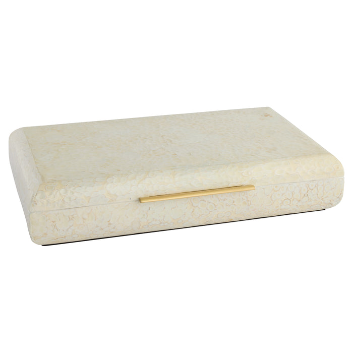 Celestial Box | Eggshell | Brass - Medium