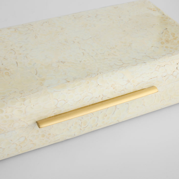 Celestial Box | Eggshell | Brass - Small