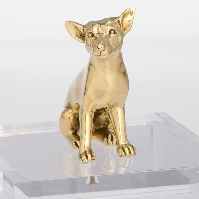 Lago Box | Clear | Brass