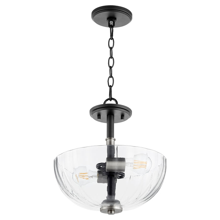 Quorum Home Quorum - 210-6965 - Two Light Dual Mount - Textured Black w/ Satin Nickel