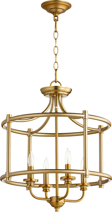 Quorum Home Quorum - 2822-18-80 - Four Light Dual Mount - Aged Brass