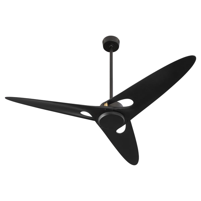 APGOEE 60" 3 Blade in Black / Aged Brass Pillars