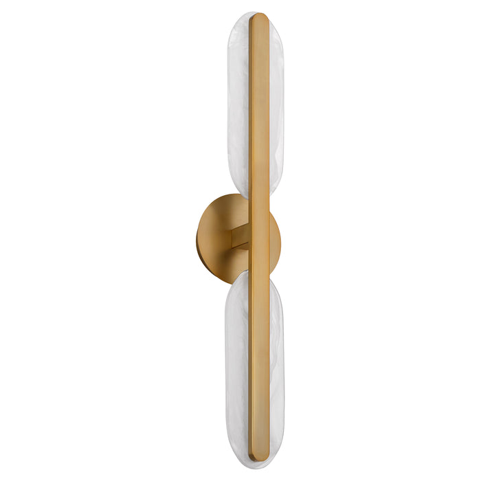 AVIAN 2 Light 5 CCT Vanity in Brushed Brass