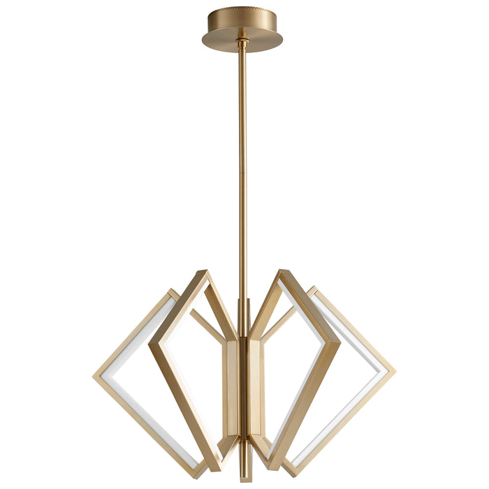 Quorum Home Oxygen - 3-6143-40 - LED Ceiling Mount - Aged Brass