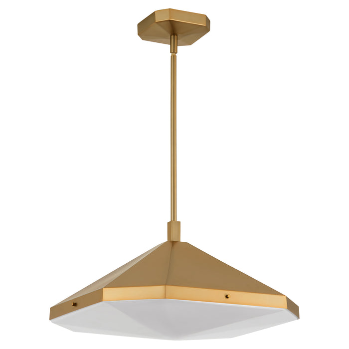 TEMPE 5CCT Pendant in Brushed Brass