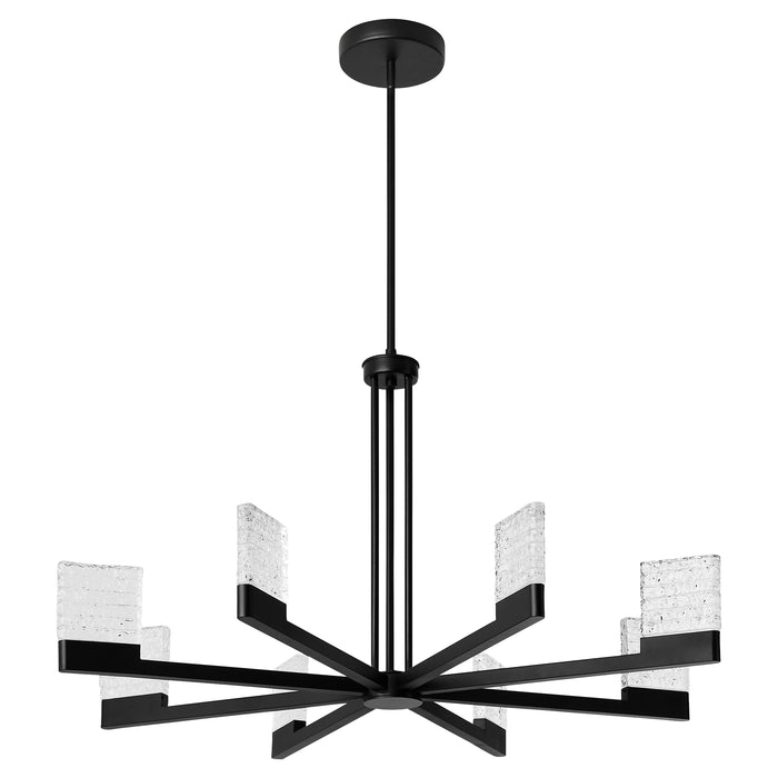 GAMMA 8 Light 5CCT LED Chandelier in Black