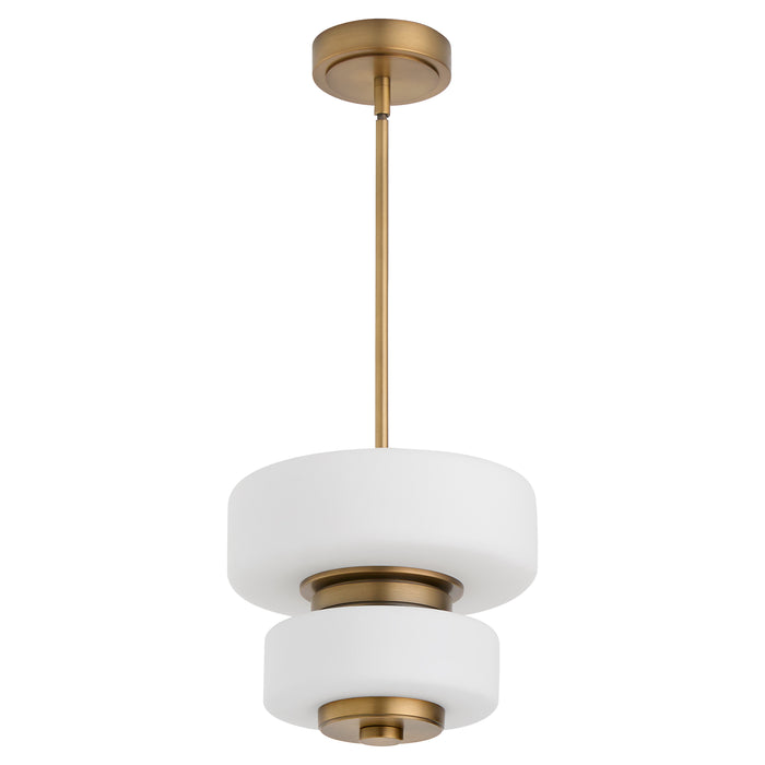 FAVO 12" 5CCT Pendant in Brushed Brass