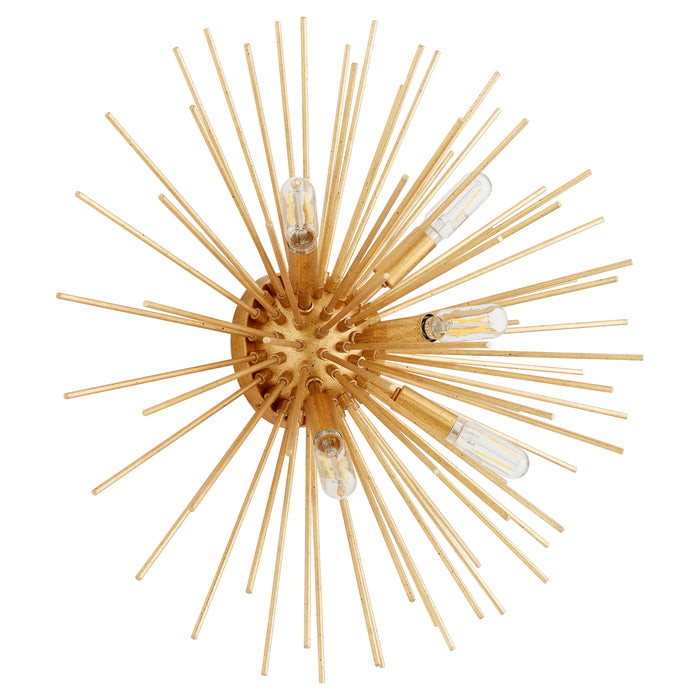 Quorum Home Quorum - 300-5-74 - Five Light Ceiling Mount - Gold Leaf
