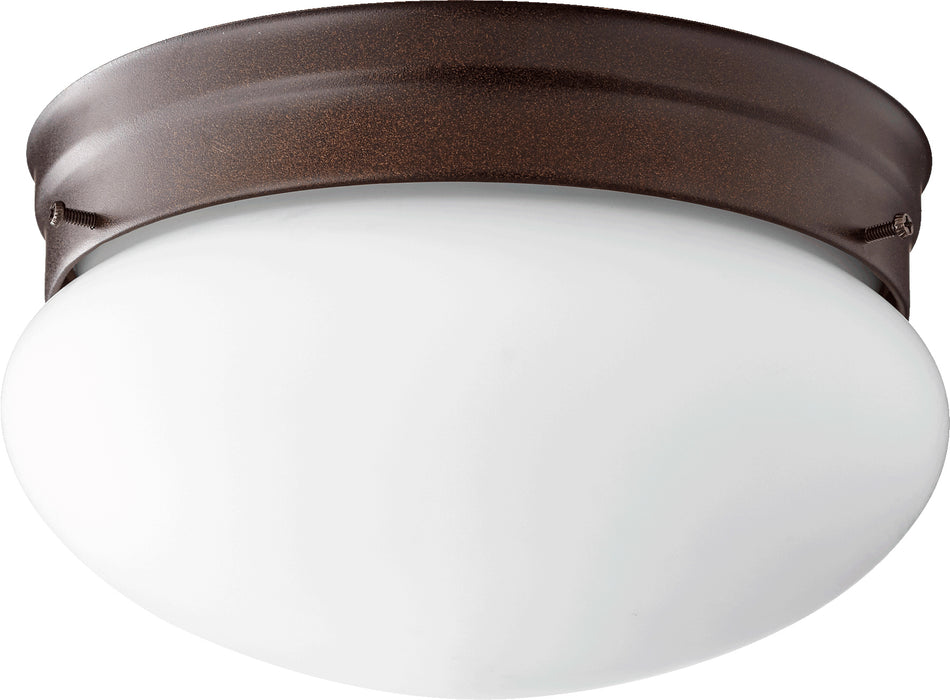 Quorum Home Quorum - 3023-8-86 - Two Light Ceiling Mount - Oiled Bronze w/ Satin Opal