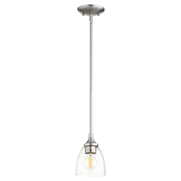 Quorum Home Quorum - 3059-265 - One Light Pendant - Satin Nickel w/ Clear/Seeded