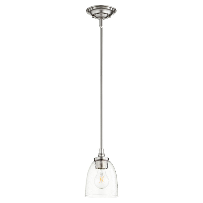 Quorum Home Quorum - 3122-265 - One Light Pendant - Satin Nickel w/ Clear/Seeded