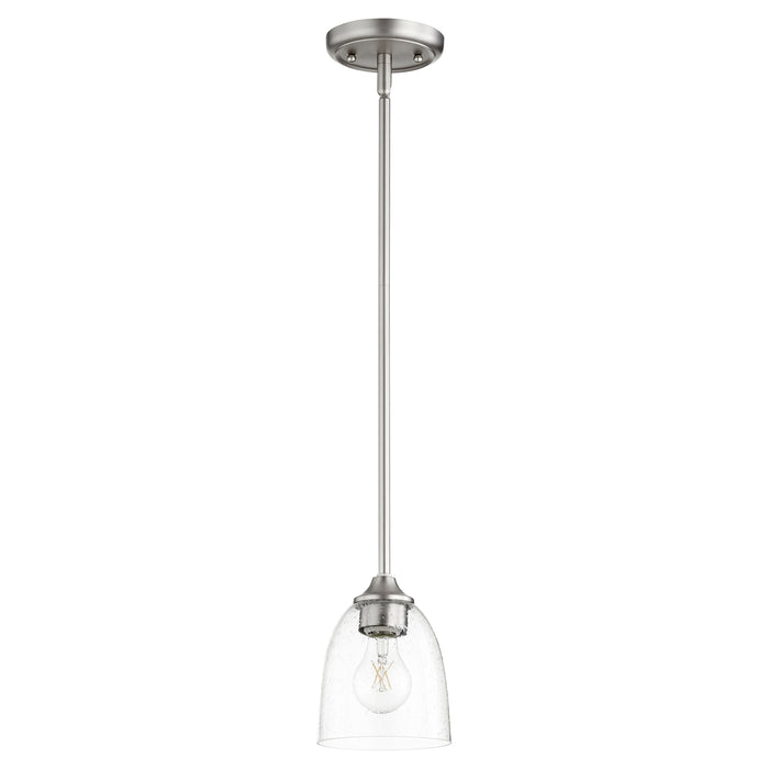 Quorum Home Quorum - 3127-265 - One Light Pendant - Satin Nickel w/ Clear/Seeded