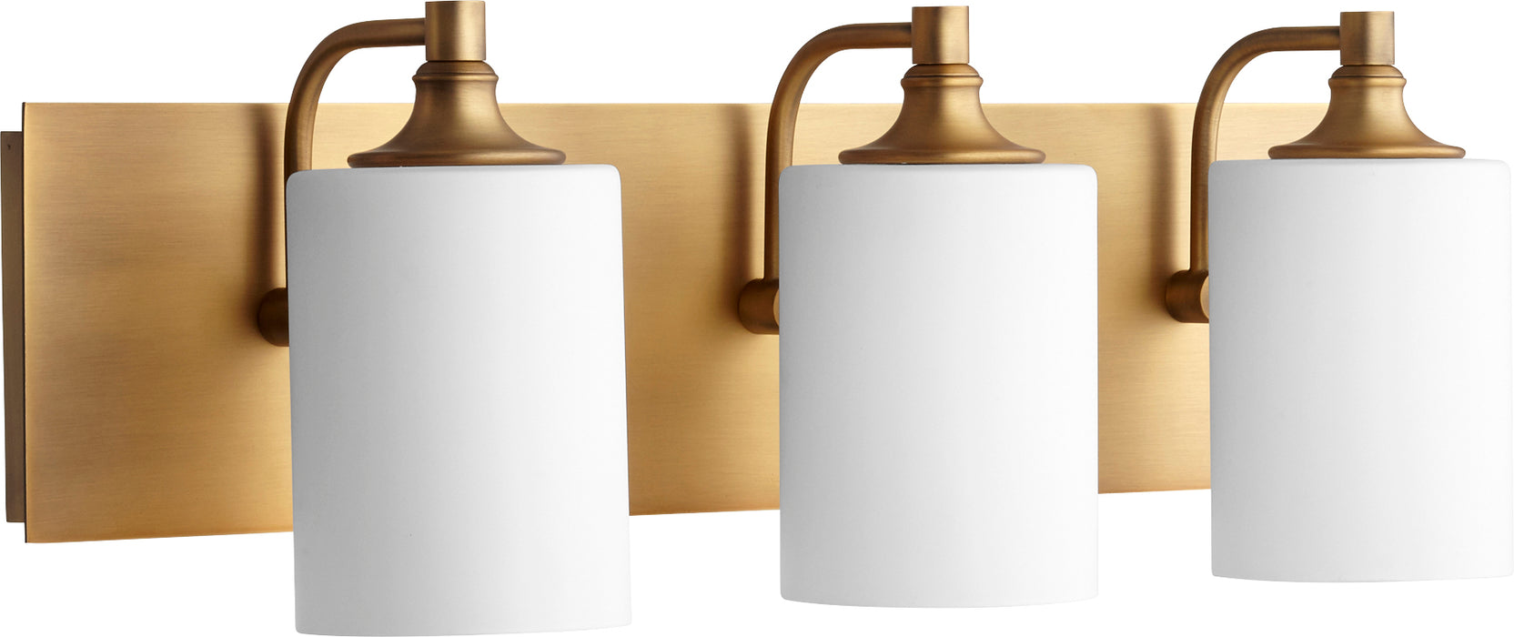 Quorum Home Quorum - 5009-3-80 - Three Light Vanity - Aged Brass
