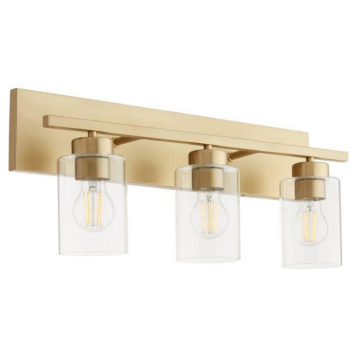 Quorum Home Quorum - 5012-3-80 - Three Light Vanity - Aged Brass