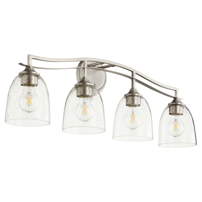 Quorum Home Quorum - 5027-4-265 - Four Light Vanity - Satin Nickel w/ Clear/Seeded