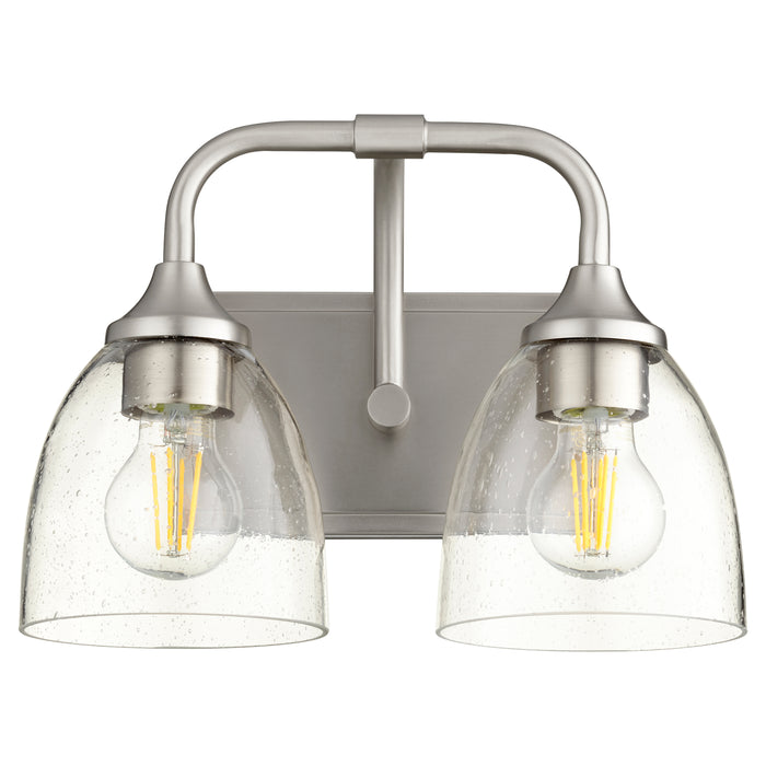 Quorum Home Quorum - 5059-2-265 - Two Light Vanity - Satin Nickel w/ Clear/Seeded